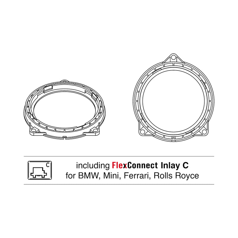 HELIX CFMK100 BMW.3 - 4"-100mm BMW Speaker Adapter Rings