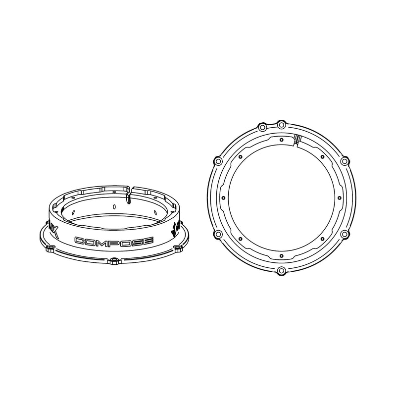 HELIX CFMK165 VW.2 (FDM) - 6.5" VW Speaker Adapter Rings