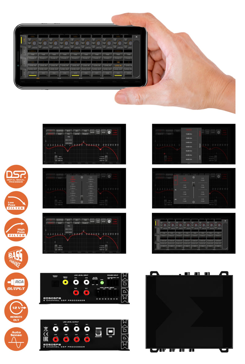 EDGE EDS8DSP-E3 8 channel DSP processor