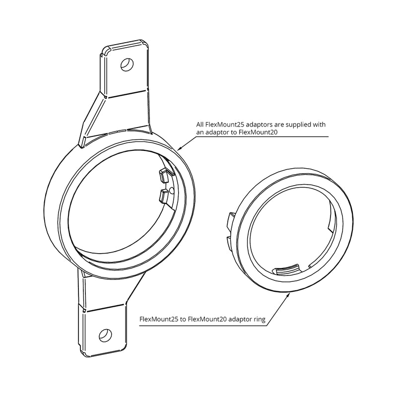 CFMK25 FIAT.1 - Fiat Tweeter Adapter Rings