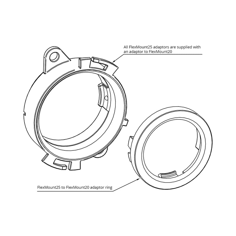 HELIX CFMK25 PSA.1 - Peugeot & Citroen Tweeter Adapter Rings