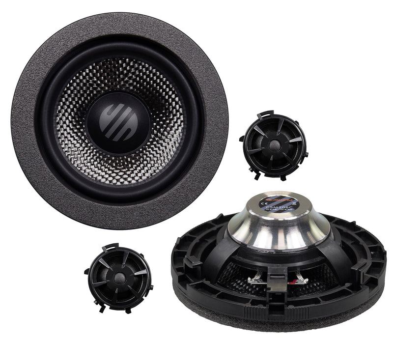 MUSWAY CSM206C - 4" 2-Way Component Speakers For Mercedes C Class (W206)