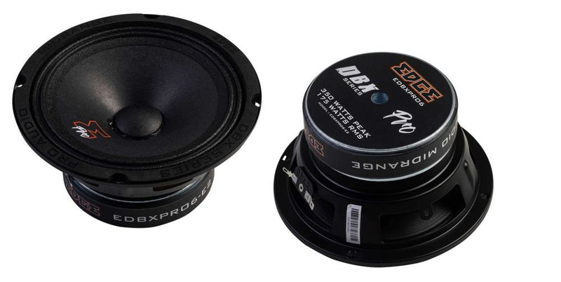 EDGE EDBXPRO6-E2 - 6.5" Pro Audio Midrange Speakers - (Pair)