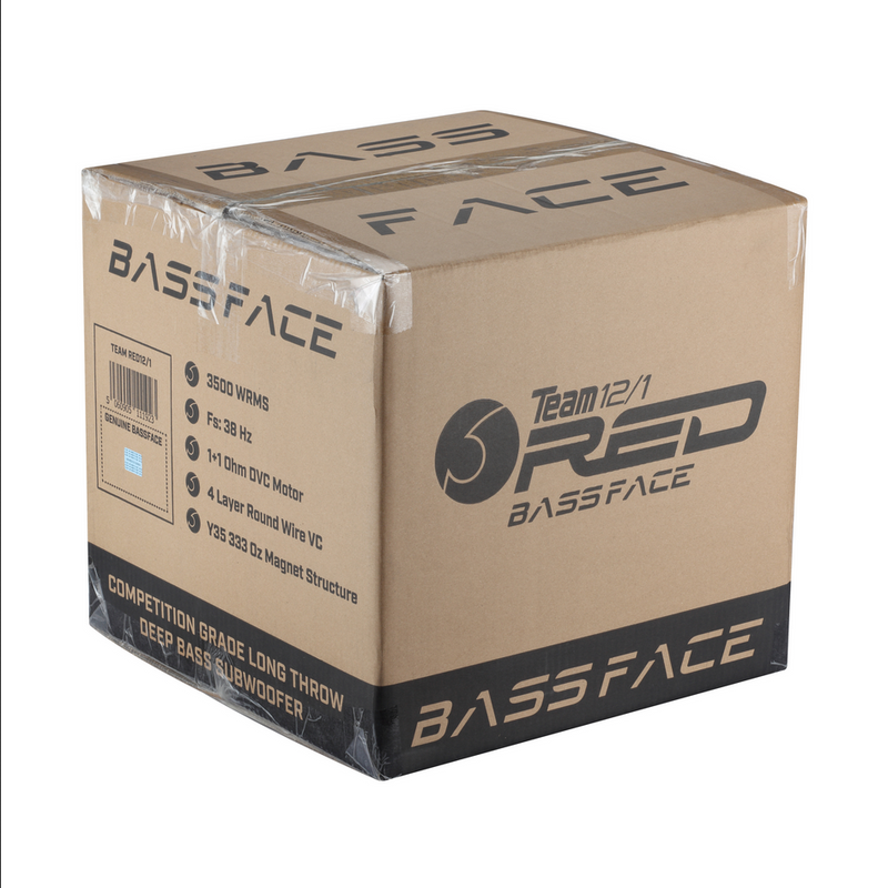 Bassface Team RED12/1 - 12" Wide Excursion Competition Subwoofer