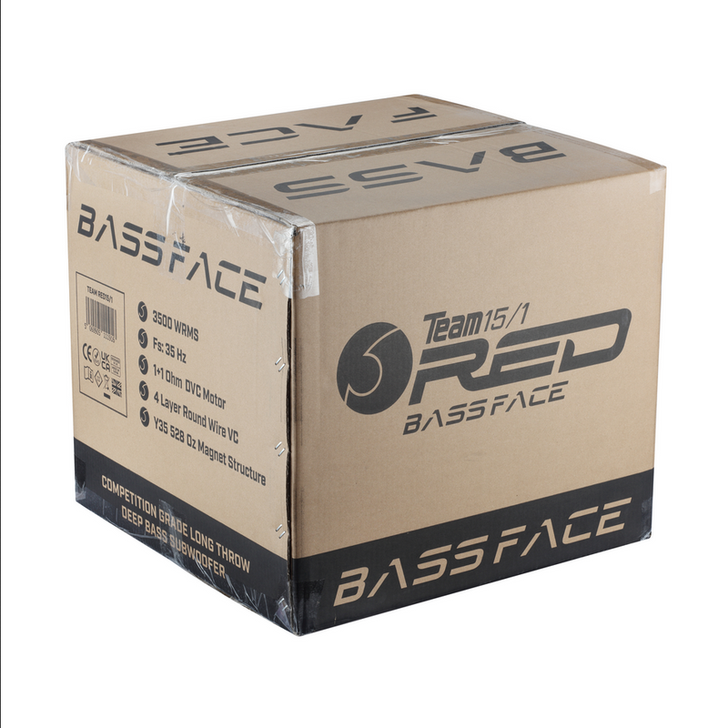 Bassface Team RED15/1 - 15" Wide Excursion Competition Subwoofer