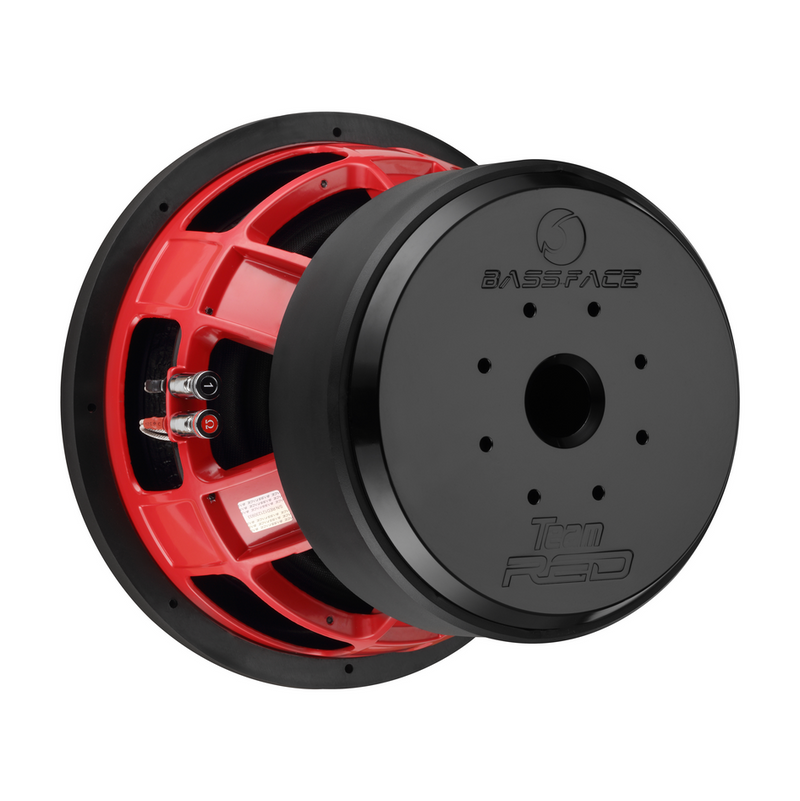 Bassface Team RED12/1 - 12" Wide Excursion Competition Subwoofer