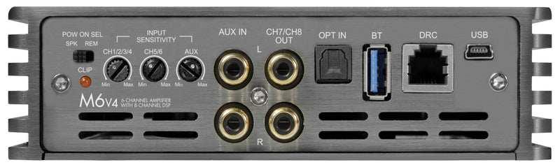 M6V4  6-CHANNEL CLASS D AMPLIFIER WITH 8-CHANNEL DSP 12v