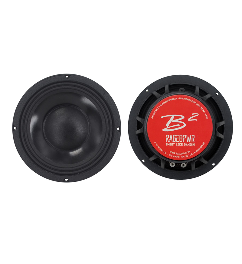 B2 RAGE8PWR - 8" Pro Audio Midrange Drivers (Pair)