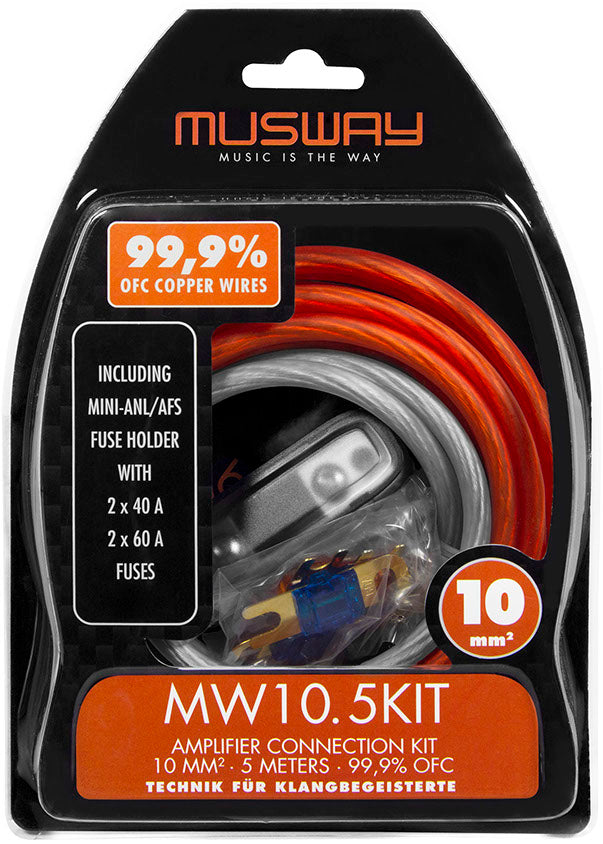 Musway MW10.5KIT - 10mm2 Amplifier Connection 5m Kit