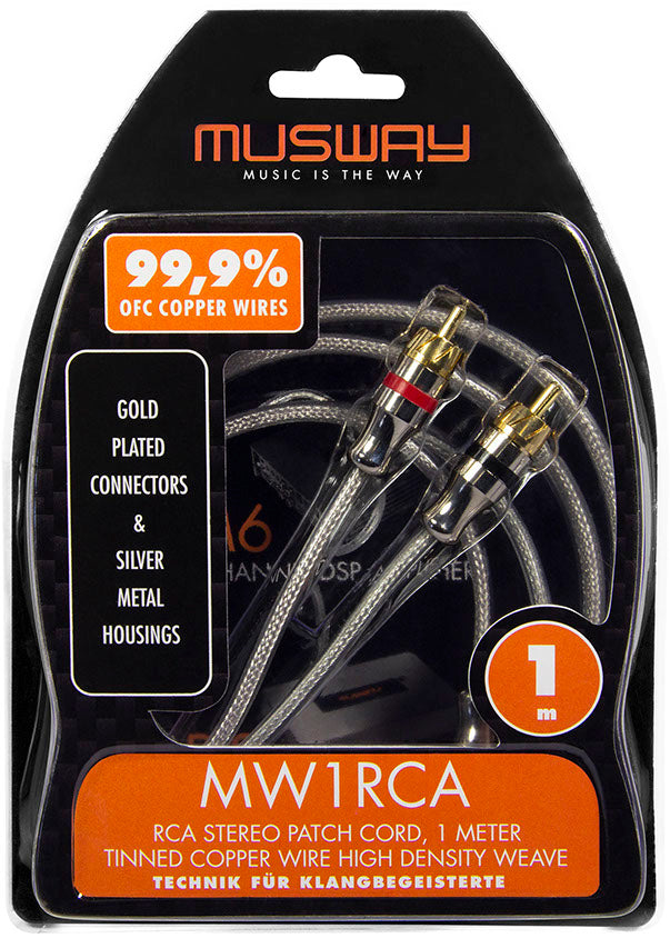 Musway MW1RCA - 1m RCA Patch Cord