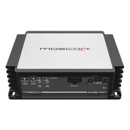 Gladen Mosconi Pico 4 s.a - 4 Channel Amplifier with Crossover